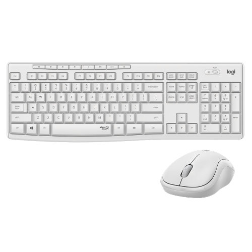 LOGITECH Wireless Desktop MK295 - Bianca